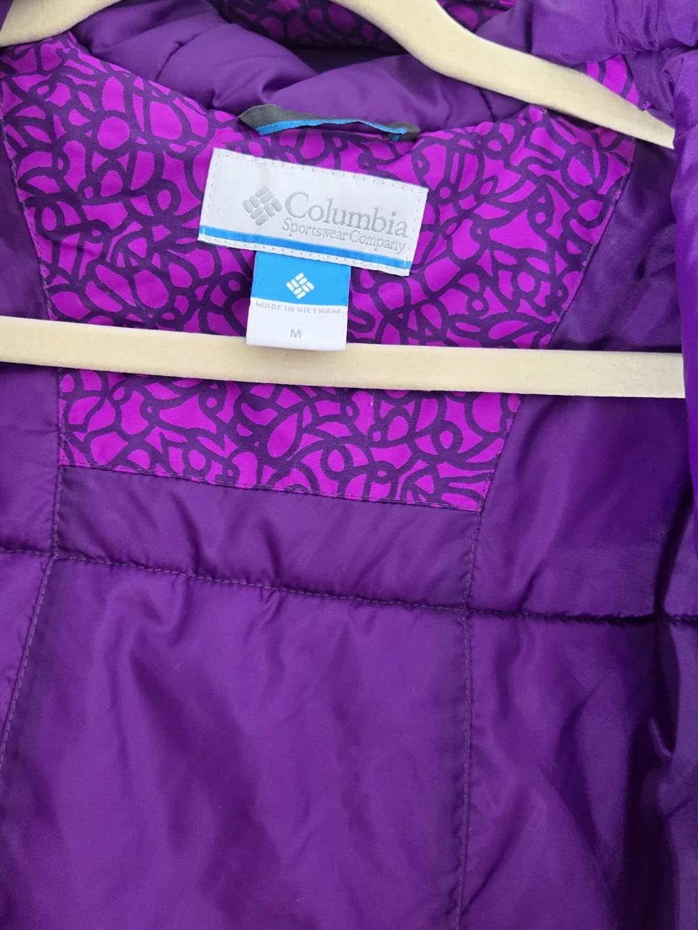 Columbia Girls' Purple Hooded Winter Jacket